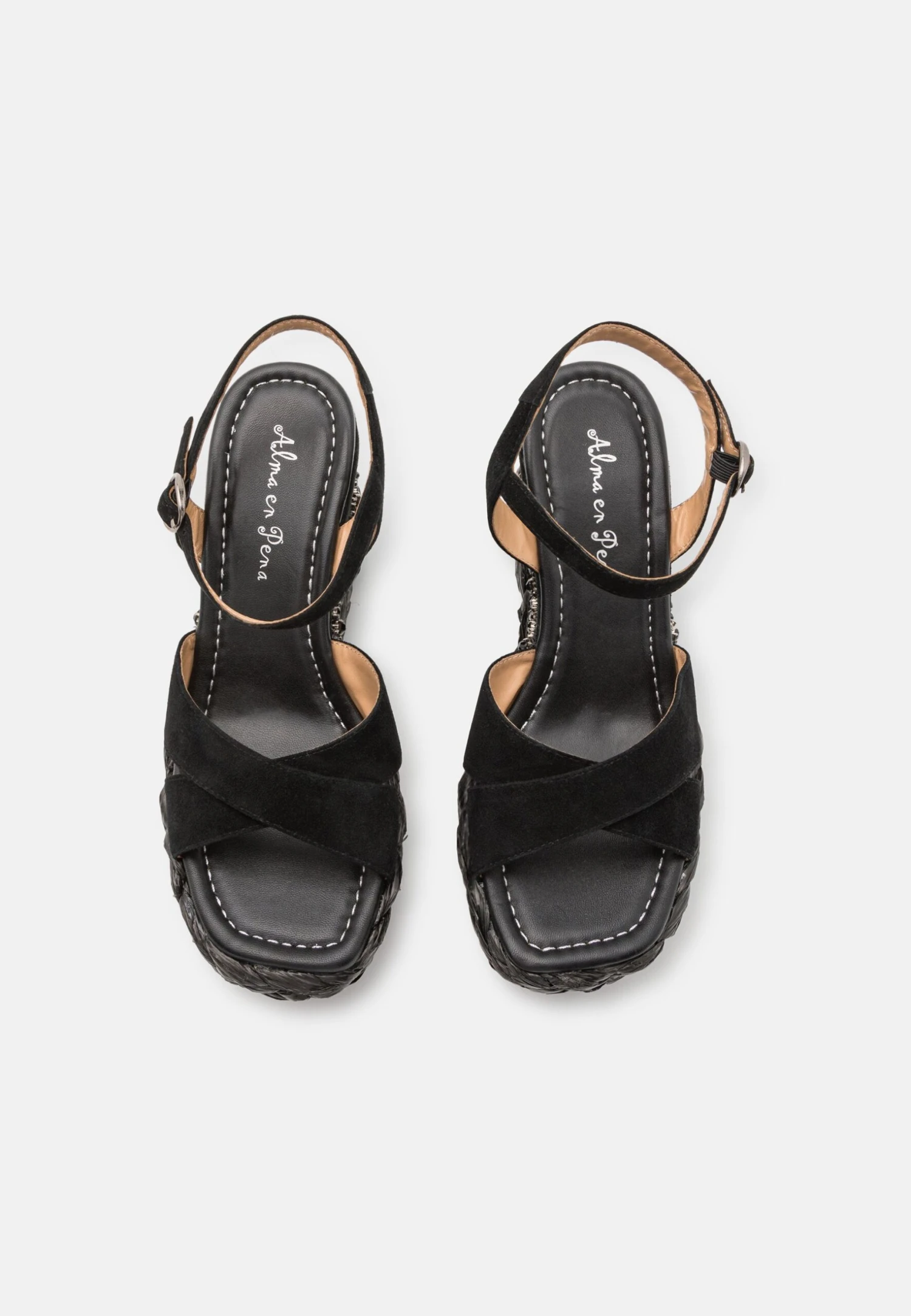 Alma En Pena Sandalen Met Plateauzool - Black 6 Alma En Pena Sandalen Met Plateauzool - Black - Afbeelding 6