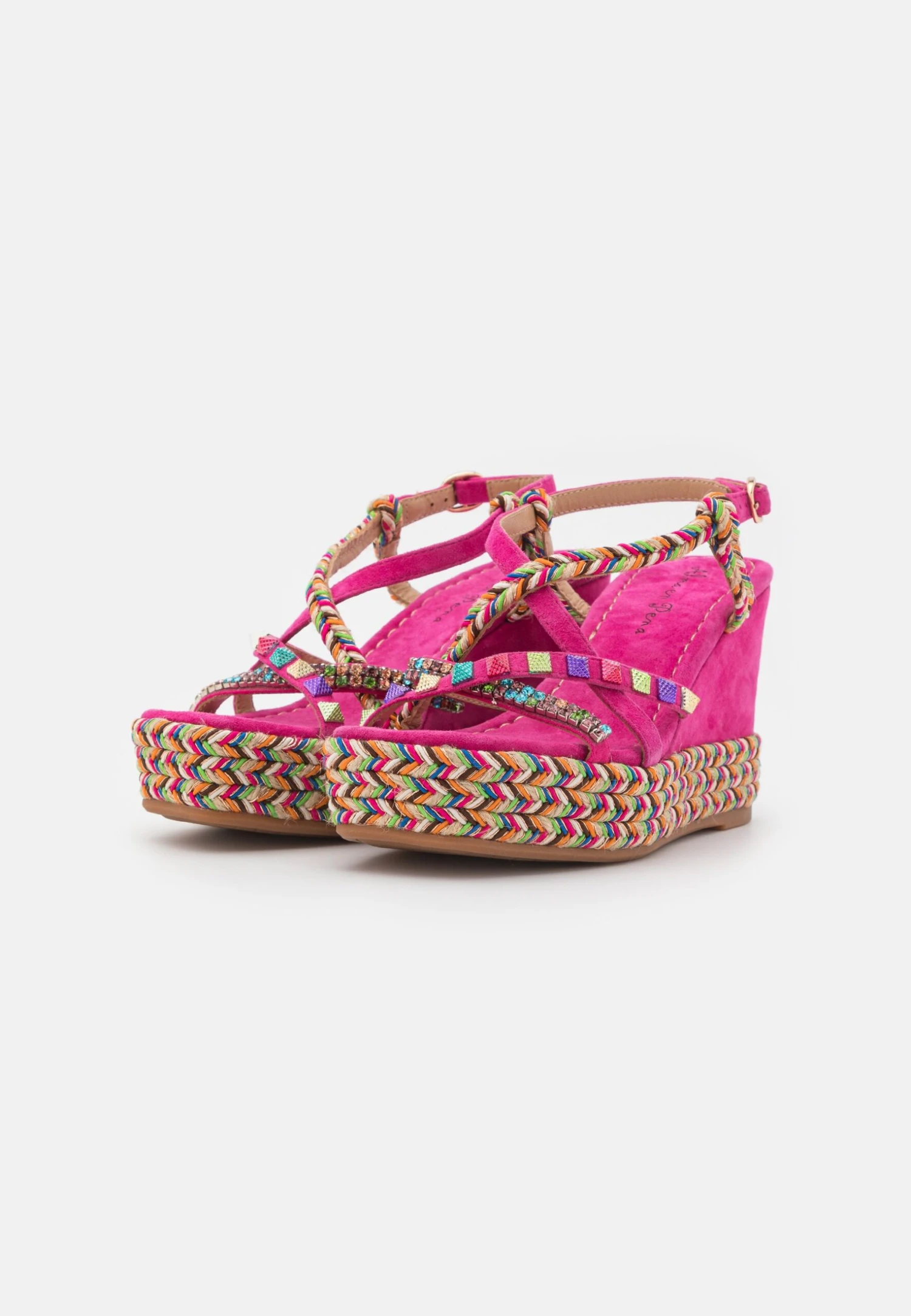 Alma En Pena Sandalen Met Plateauzool - Fuxia 3 Alma En Pena Sandalen Met Plateauzool - Fuxia - Afbeelding 3