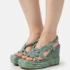Alma En Pena Sandalen Met Plateauzool - Jade