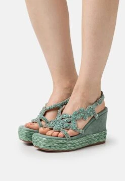 Alma En Pena Sandalen Met Plateauzool - Jade