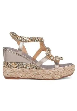 Alma En Pena Vera - Sandalen Met Sleehak - Bronce