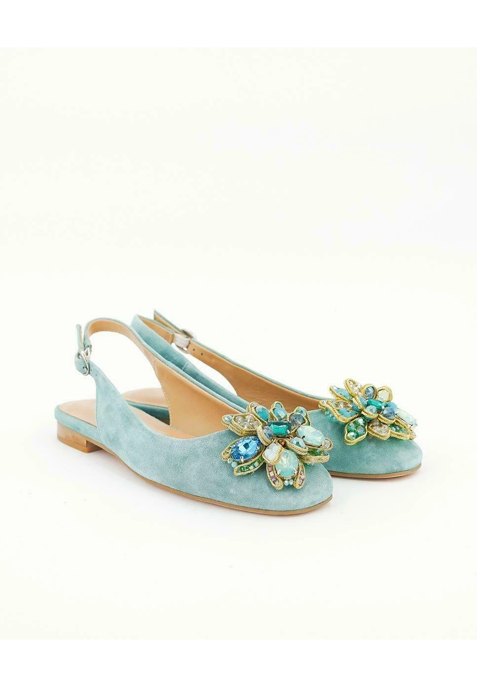 Alma En Pena Sintra - Slingback Ballerina´S - Green 2 Alma En Pena Sintra - Slingback Ballerina´S - Green - Afbeelding 2