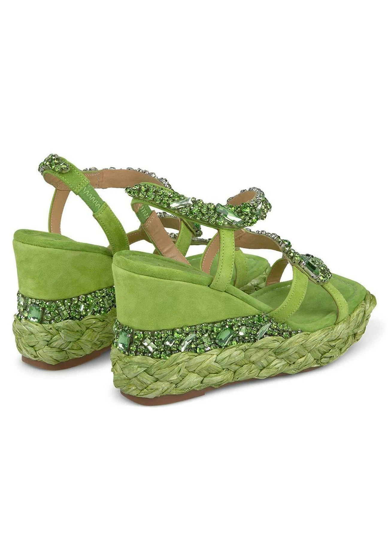 Alma En Pena Vera - Sandalen Met Sleehak - Verde 3 Alma En Pena Vera - Sandalen Met Sleehak - Verde - Afbeelding 3