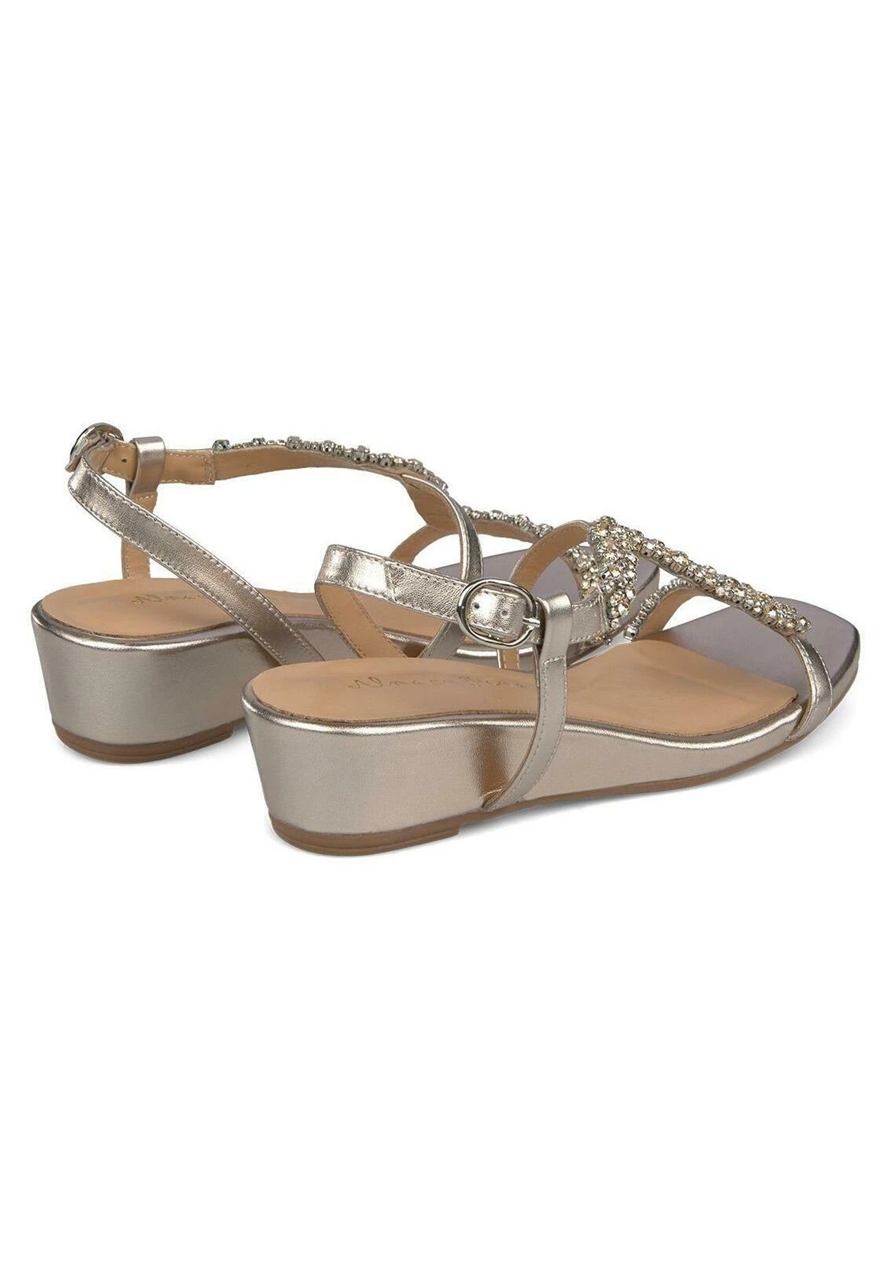 Alma En Pena Cara - Sandalen Met Sleehak - Bronce 3 Alma En Pena Cara - Sandalen Met Sleehak - Bronce - Afbeelding 3