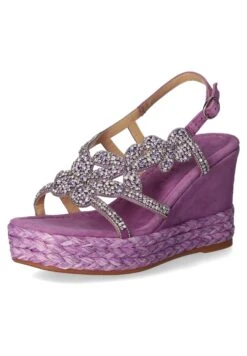 Alma En Pena Sandalen Met Sleehak - Violett