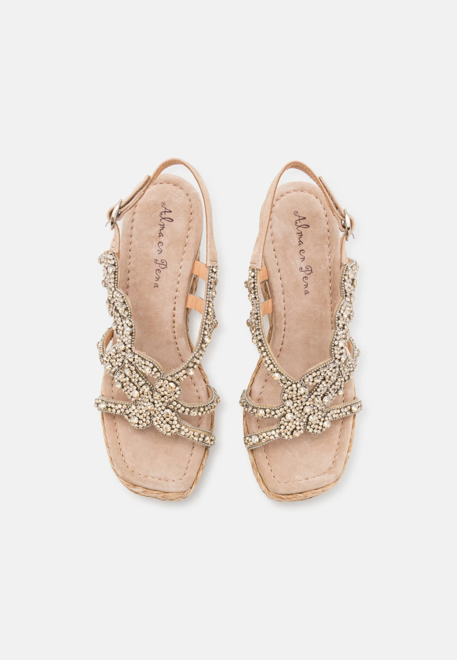 Alma En Pena Sandalen Met Plateauzool - Beige 6 Alma En Pena Sandalen Met Plateauzool - Beige - Afbeelding 6