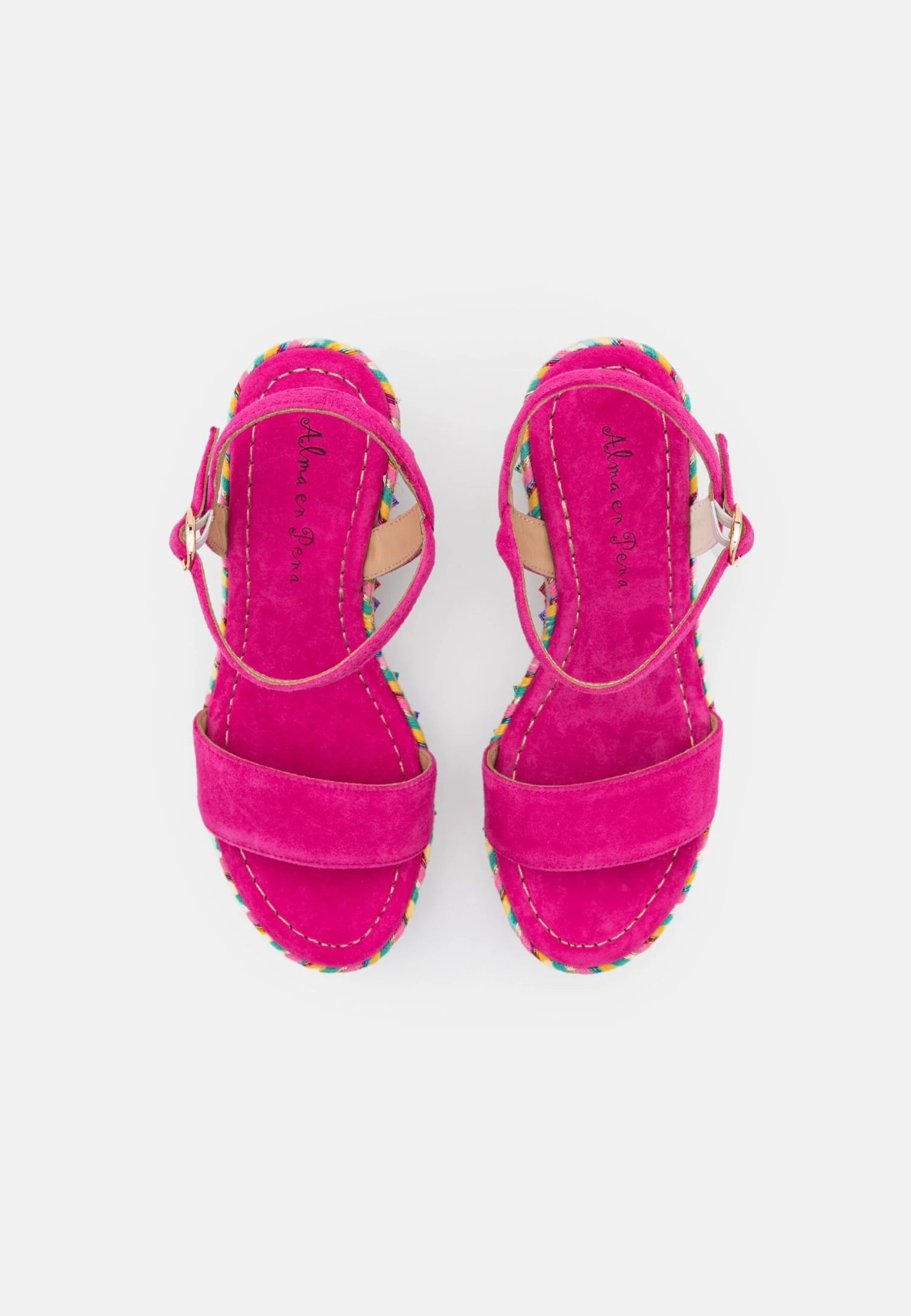 Alma En Pena Sandalen Met Plateauzool - Fuxia 6 Alma En Pena Sandalen Met Plateauzool - Fuxia - Afbeelding 6