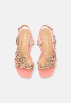 Alma En Pena Sandalen Met Sleehak - Salmon -Alma En Pena 9299d1c13137481aaffd1794a39b4bda