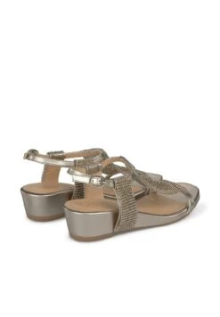 Alma En Pena Garfia - Sandalen Met Sleehak - Bronce -Alma En Pena 94b0e4a01bdd4473b5521c9a363f54c6