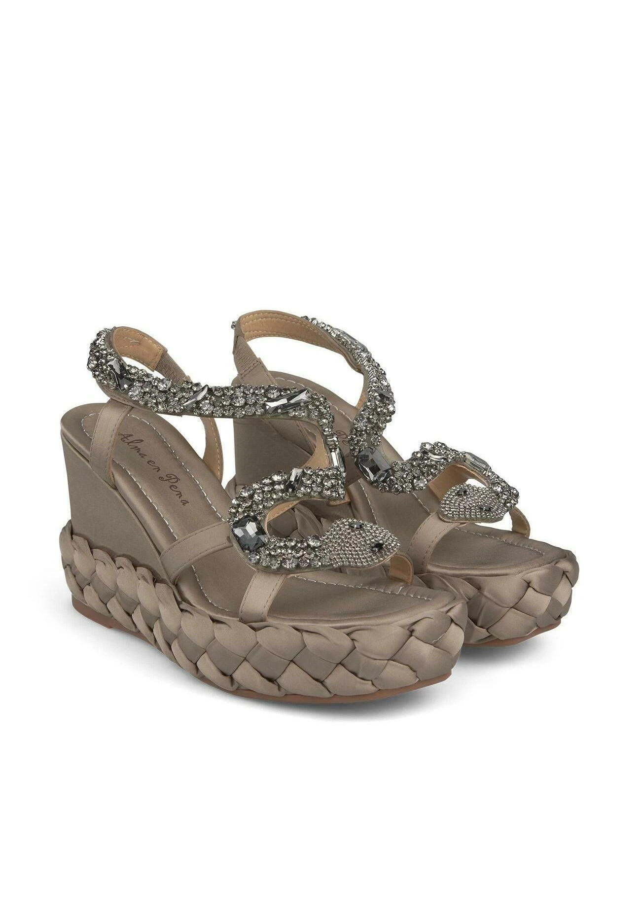 Alma En Pena Osinaga - Sandalen Met Plateauzool - Plata 2 Alma En Pena Osinaga - Sandalen Met Plateauzool - Plata - Afbeelding 2