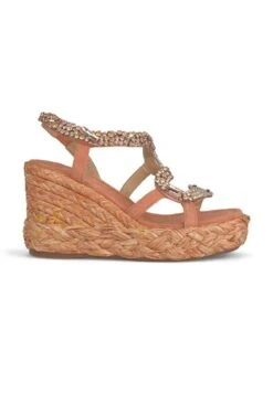 Alma En Pena Ibañez - Sandalen Met Sleehak - Teja
