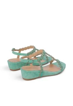 Alma En Pena Alcaraz - Sandalen Met Sleehak - Verde 5 Alma En Pena Alcaraz - Sandalen Met Sleehak - Verde -Alma En Pena b1eab92900e54597864f358b8748e147