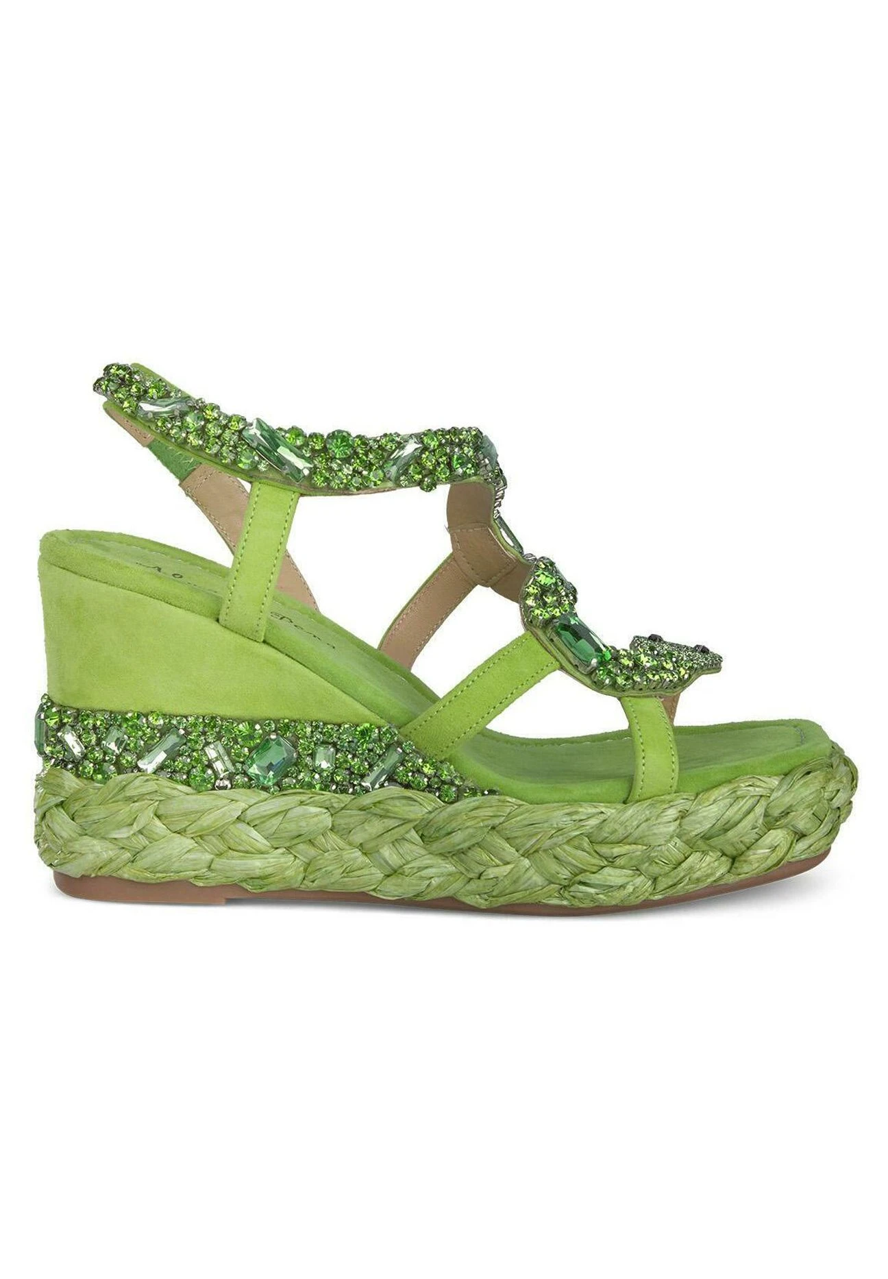 Alma En Pena Vera - Sandalen Met Sleehak - Verde 1 Alma En Pena Vera - Sandalen Met Sleehak - Verde