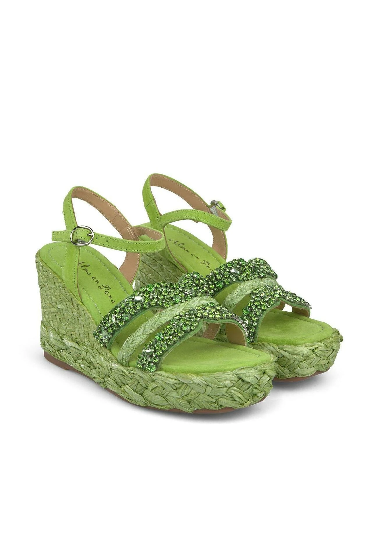 Alma En Pena Ruiz - Sandalen Met Hoge Hak - Verde 2 Alma En Pena Ruiz - Sandalen Met Hoge Hak - Verde - Afbeelding 2