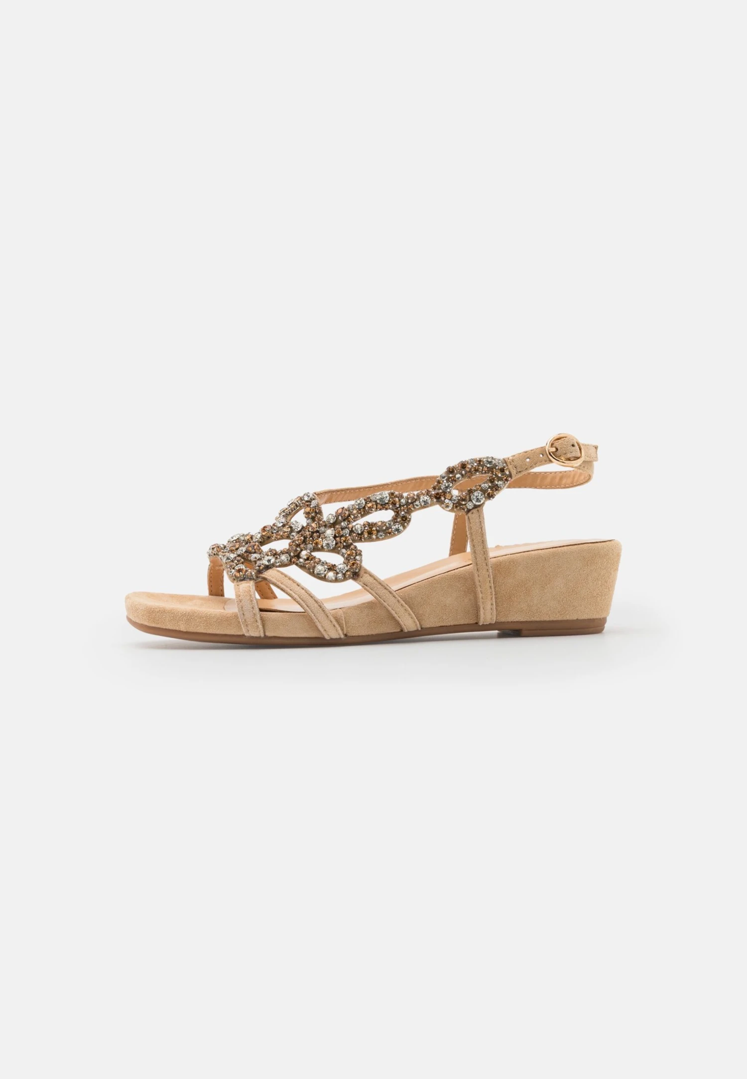 Alma En Pena Sandalen Met Sleehak - Sand 2 Alma En Pena Sandalen Met Sleehak - Sand - Afbeelding 2