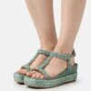 Alma En Pena Sandalen Met Plateauzool - Jade
