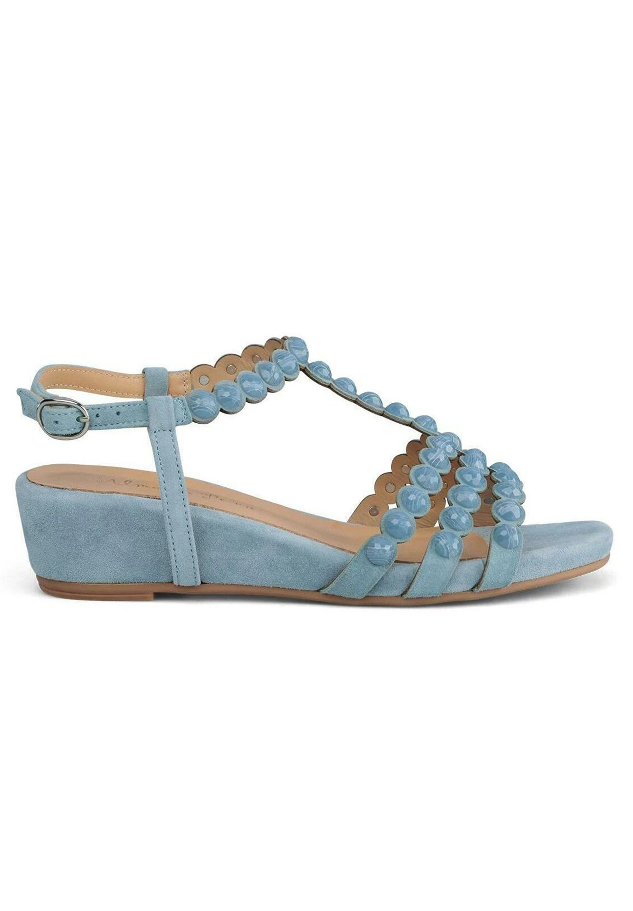 Alma En Pena Gaston - Sandalen Met Sleehak - Azul 1 Alma En Pena Gaston - Sandalen Met Sleehak - Azul